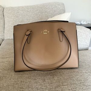 Coach Tatum Carryall Beige Tote